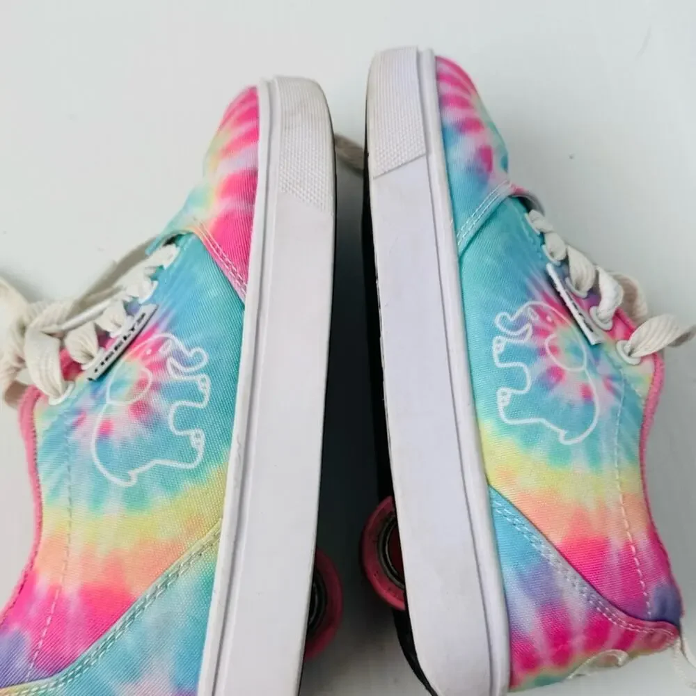 Heelys Kids Tie-Dye Pink Blue Sneakers
